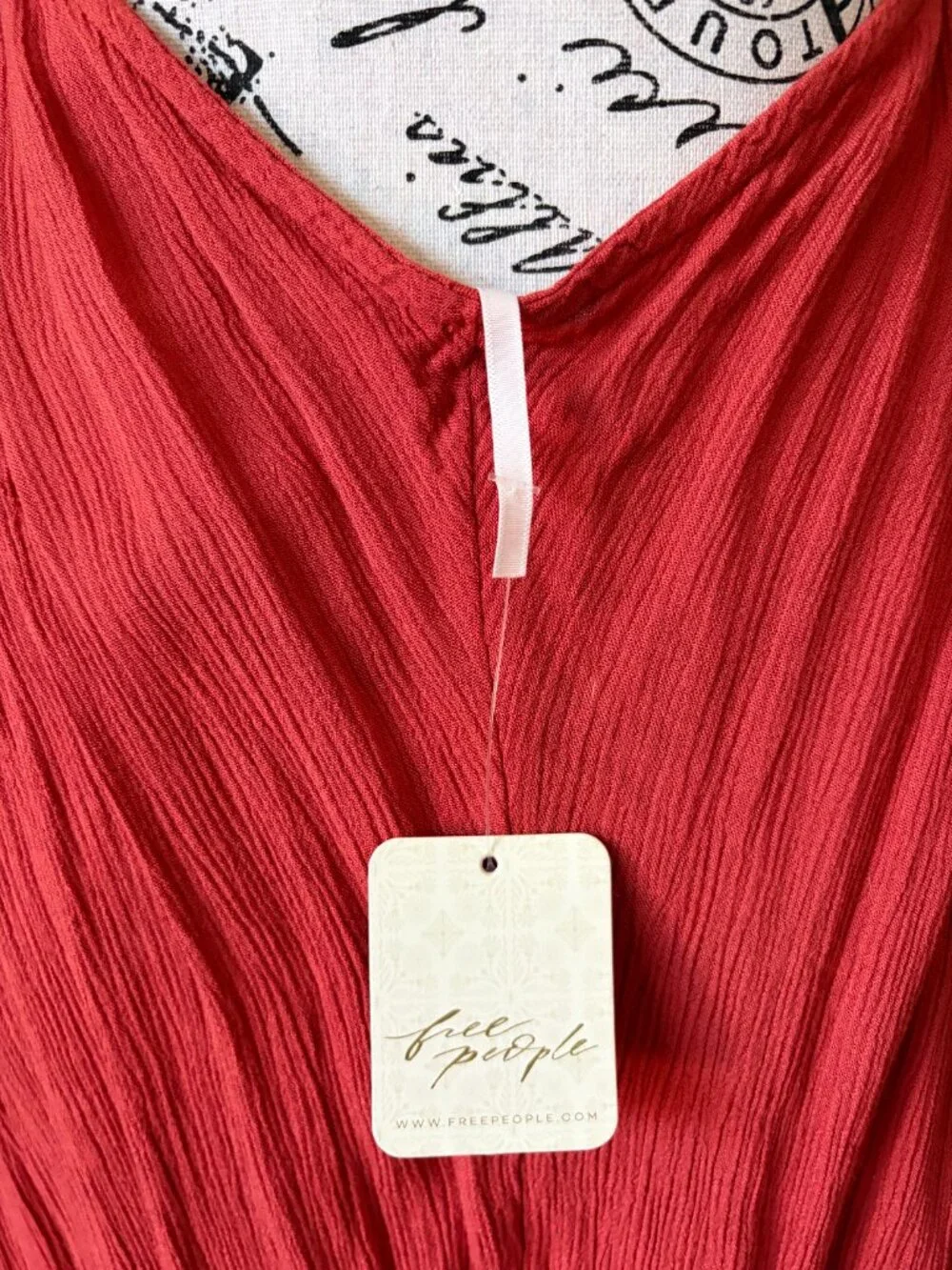 Free People NWT Terra Cotta Halter Swing Dress Size Large - Picture 5 of 6